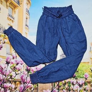 Bella Dahl Drawstring Blue Pants Size Small